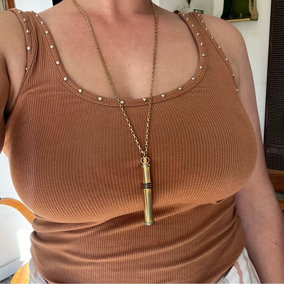 Vintage Gucci Gold Perfume Bottle Pendant Necklace Sherry Line With Box! - Picture 10 of 10